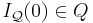 I_{\mathcal Q}(0)\in Q