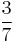 \frac{3}{7}