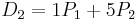 D_2=1P_1%2B 5P_2