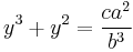 y^3 %2B y^2 = \frac {ca^2}{b^3}