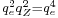 \scriptstyle q_e^2 q_Z^2 = q_e^4\,