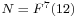 \scriptstyle N \;=\; F^7(12) \,\!