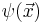 \psi(\vec{x})\,\!