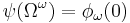 \psi(\Omega^\omega) = \phi_\omega(0)