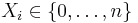 X_i \in \{0,\dots,n\}