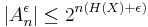 \left| A_n^\epsilon \right| \leq 2^{n(H(X)%2B\epsilon)}