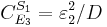 
C^{S_1}_{E_3} = \varepsilon^{2}_2 / D
