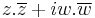  z.\overline{z}%2Biw.\overline{w}