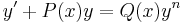 y'%2B P(x)y = Q(x)y^n\,