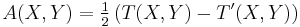 A(X,Y) = \tfrac12\left(T(X,Y) - T'(X,Y)\right)