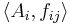 \langle A_i,f_{ij}\rangle