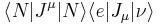 
\langle N |J^\mu |N\rangle  \langle e| J_\mu |\nu\rangle
\,