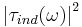 \left|\tau_{ind}(\omega)\right|^2