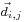 \scriptstyle{\vec{d}_{i,j}}