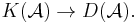 K(\mathcal A) \rightarrow D(\mathcal A).