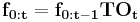 
\mathbf{f_{0:t}} = \mathbf{f_{0:t-1}} \mathbf{T} \mathbf{O_t}
