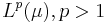 L^p(\mu), p>1