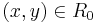 (x,y) \in R_0