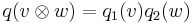 q(v \otimes w) = q_1(v)q_2(w)