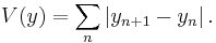 V(y) = \sum\limits_n\left|y_{n%2B1}-y_n \right|.