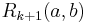 R_{k%2B1}(a, b)