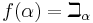 f(\alpha) = \beth_\alpha