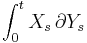  \int_0^t X_s \, \partial Y_s 