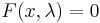 F(x,\lambda)=0