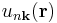 u_{n\mathbf k}(\mathbf r)