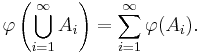  \varphi\left(\bigcup_{i=1}^\infty A_i\right) = \sum_{i=1}^\infty \varphi(A_i).