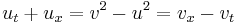 \displaystyle u_t%2Bu_x=v^2-u^2=v_x-v_t