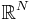 \mathbb{R}^N