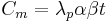 C_m = \lambda_p \alpha \beta t