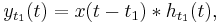 y_{t_1}(t) = x(t-t_1)*h_{t_1}(t),