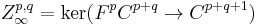 Z_\infty^{p,q} = \ker(F^p C^{p%2Bq} \rightarrow C^{p%2Bq%2B1})