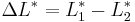 \Delta L^* = L^*_1 - L^*_2