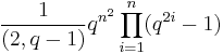 
{1\over (2,q-1)}
q^{n^2}
\prod_{i=1}^n(q^{2i}-1)
