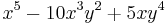 x^5-10x^3y^2%2B 5xy^4\, 