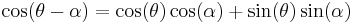 \cos(\theta-\alpha)=\cos(\theta)\cos(\alpha)%2B\sin(\theta)\sin(\alpha)