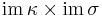 \operatorname{im}\, \kappa \times \operatorname{im}\, \sigma