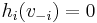 h_i(v_{-i}) = 0