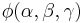 \phi(\alpha,\beta,\gamma)