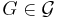 G \in \mathcal{G}