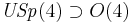 \mathit{USp}(4) \supset O(4)