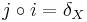 j \circ i = \delta_X