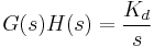 G(s) H(s)=\frac{K_d}{s}