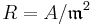  R = A/\mathfrak{m}^2 