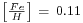 \begin{smallmatrix}\left[\frac{Fe}{H}\right]\ =\ 0.11\end{smallmatrix}