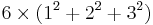 6\times (1^2%2B2^2%2B3^2)