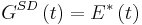 G^{SD}\left(t \right )=E^*\left(t \right )